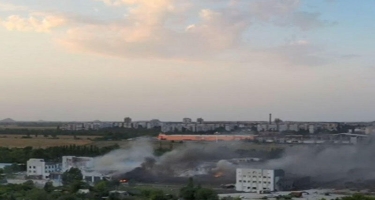 Donetskdə Rusiyanın silah anbarı PUA ilə vuruldu