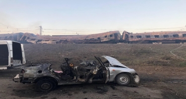 Rusiya Ukraynada sərnişin qatarıni vurdu, 22 ölü, 50 yaralı - FOTO