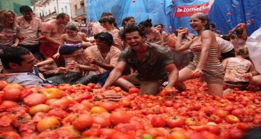 130 ton pomidoru festivala görə tələf etdilər - VİDEO