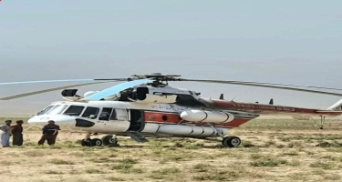 İranda deputatları daşıyan helikopter təcili eniş etdi