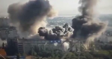 Ukrayna ordusu rus əsgərlərin olduğu binanı vurdu