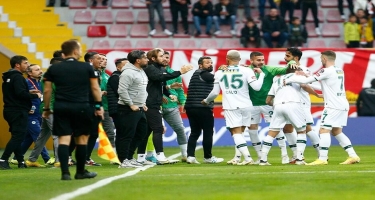 “Kayserispor” - “Konyaspor” oyununda 3 qol vuruldu