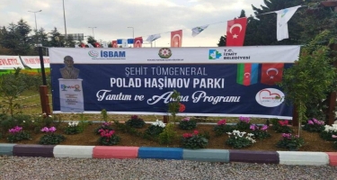 Kocaelidə Polad Həşimov parkı açıldı - FOTO
