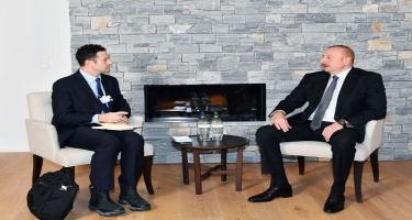 İlham Əliyev Davosda Cared Kohenlə görüşdü