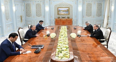 Ceyhun Bayramov Özbəkistan Prezidenti ilə görüşdü - FOTO