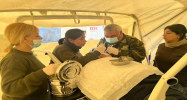 FHN-in mobil səhra hospitalında 215 nəfərə tibbi xidmət göstərilib -  VİDEO - FOTO