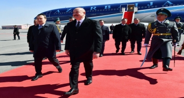 Prezident İlham Əliyev Qazaxıstana rəsmi səfər edib - FOTO
