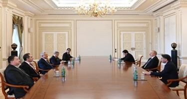 Prezident Misir parlamentinin Nümayəndələr Palatasının sədrini qəbul edib - FOTO