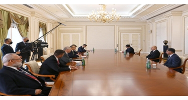 İlham Əliyev Slovakiya parlamentinin sədrini qəbul edib