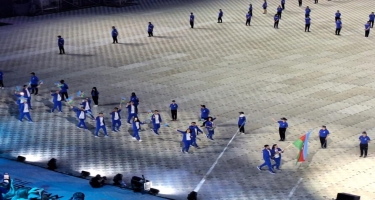 III Avropa Oyunlarının açılış mərasimində Azərbaycan milli komandasının keçidi olub - FOTO