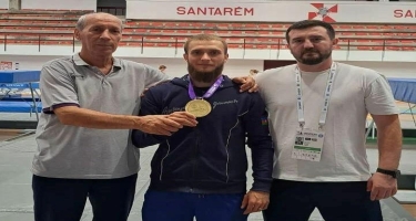 Azərbaycanlı gimnast Portuqaliyada Dünya Kubokunda qızıl medal qazanıb