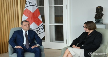 Ceyhun Bayramov BQXK-nin prezidenti ilə görüşdü - FOTO