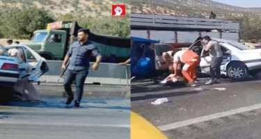 İranda polislər sürücünün ölümünə səbəb oldular - VİDEO