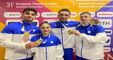 Gimnastlarımız Avropa çempionatında daha iki qızıl medal qazanıblar