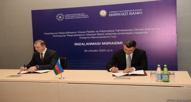 Mərkəzi Bankla XRİTDX arasında memorandum imzalandı - FOTO