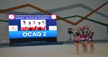 Bədii gimnastika üzrə Azərbaycan birinciliyinin qalibləri mükafatlandırıldı - FOTO