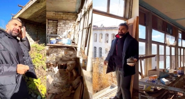 Zaur Şuşada dağıdılmış evlərinin görüntülərini paylaşdı - VİDEO