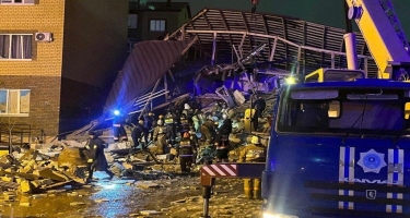 Qazaxıstanda binanın çökməsi zamanı 3 nəfər ölüb - YENİLƏNİB