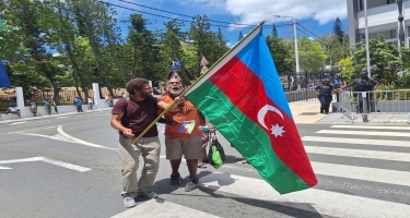Yeni Kaledoniyada Fransaya qarşı etiraz aksiyası keçirildi - bayrağımız qaldırıldı - FOTO