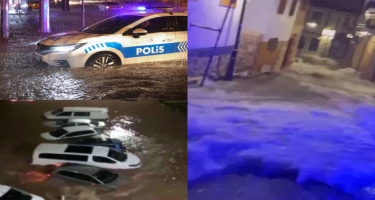 Antalyada daşqın: Maşınlar suda qaldı - FOTO
