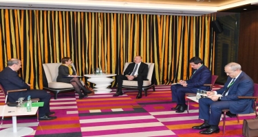 Münxendə Azərbaycan Prezidenti ilə Odil Reno-Bassonun görüşü olub - FOTO