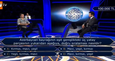 “Kim milyoner olmak ister”də Azərbaycan bayrağı ilə bağlı SUAL - VİDEO