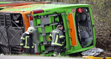 Almaniyada turist avtobusu aşdı - xeyli sayda ölü və yaralı var