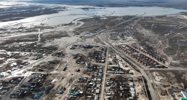 Qazaxıstanın bu şəhəri tamamilə su altında qaldı