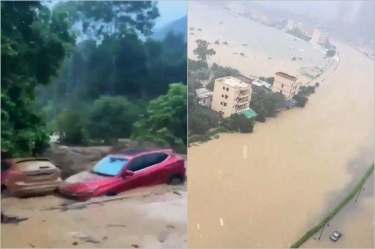 Çində güclü yağışlar daşqınla nəticələndi: Ölənlər var