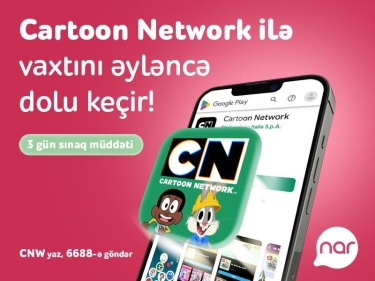 “Nar” yüksək keyfiyyətli “Cartoon Network” oyunlarına giriş imkanı təqdim edir