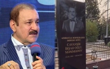 Nəvəsi Cavanşir Məmmədovun məzarı başında - VİDEO