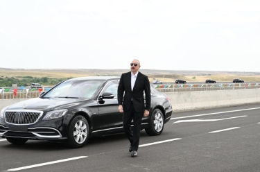 Prezident İlham Əliyev Əhmədbəyli-Füzuli-Şuşa yolunun açılışında iştirak edib - FOTO
