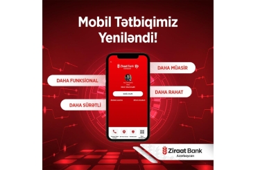 Ziraat Bank Azərbaycan mobil tətbiqini yenilədi!