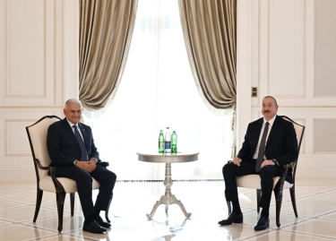 Prezident Qəbələdə Türk Dövlətləri Təşkilatının Ağsaqqallar Şurasının sədrini qəbul edib - FOTO