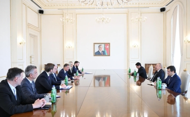 Prezident Xorvatiya parlamentinin nümayəndə heyətini qəbul edib - FOTO