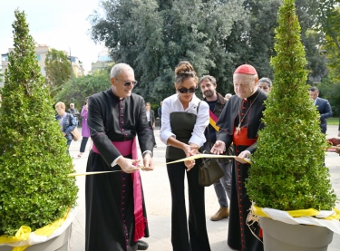 Mehriban Əliyeva Vatikanda açılış mərasimində iştirak edib - FOTO
