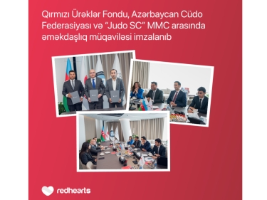 Regionlarda idmanın inkişafı üçün sosial tərəfdaşlıq: Qırmızı Ürəklər Fondu və Cüdo Federasiyası əməkdaşlığa başladı