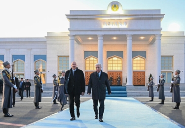 İlham Əliyevin Qazaxıstana dövlət səfəri başa çatıb - FOTO