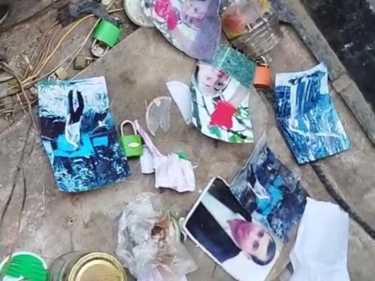 Qazaxda qəbiristanlıqda qəribə hadisə – məzarın yanında cadu tapıldı - VİDEO - FOTO