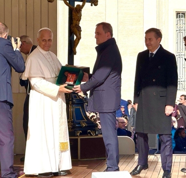 Ceyhun Bayramov Roma Papası ilə görüşdü - FOTO