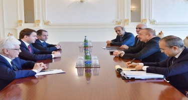 Prezident İlham Əliyev Rusiyanın İqtisadi İnkişaf nazirini qəbul edib - FOTO