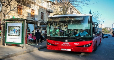 Daha iki sərnişin avtobusu nağdsız ödənişə keçdi - FOTO