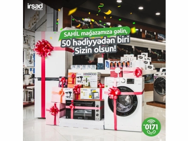 İrşad Electronics-in hədiyyə karvanı Sahil qəsəbəsinə yollanır