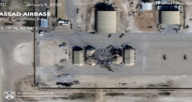İranın raket hücumundan sonra ABŞ bazalarının peyk görüntüləri - FOTO