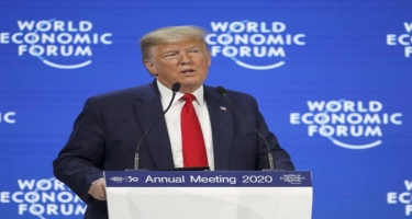 Donald Tramp Dünya İqtisadi Forumunda açılış nitqini söyləyib