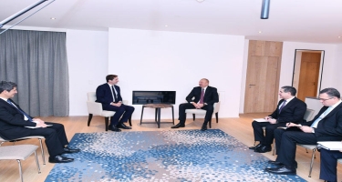 Prezident İlham Əliyev “SUEZ Group”un yeni baş icraçı direktoru Bertran Kamusla görüşüb - FOTO