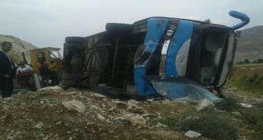 Şərqi Azərbaycan vilayətində avtobus aşdı: ölən və yaralanan var