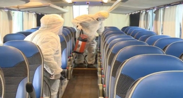 Bakıda 1500-ə yaxın avtobusda dezinfeksiya işləri aparıldı