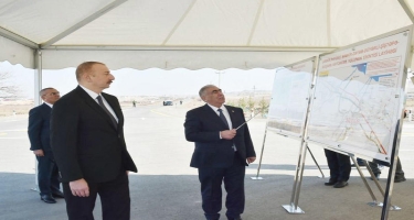 Prezident İlham Əliyev Daş Salahlı-Ürkməzli-Dəmirçilər avtomobil yolunun açılışında iştirak edib - FOTO