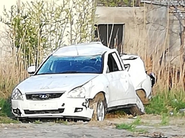 Sumqayıtda yol polisi əməkdaşı qəza törədib - FOTO